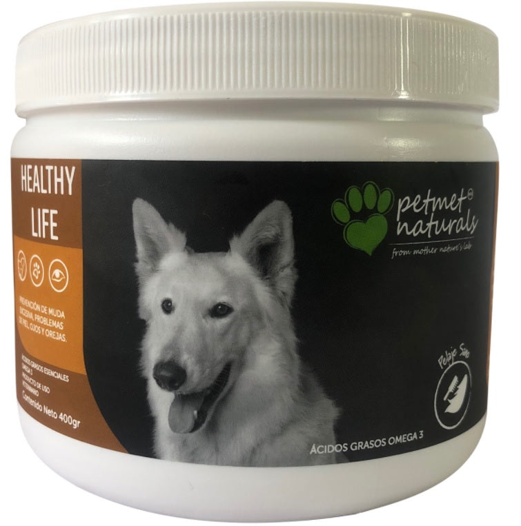 PetMet Naturals Healthy Life 400 gr ( Omega 3) Piel y Pelo